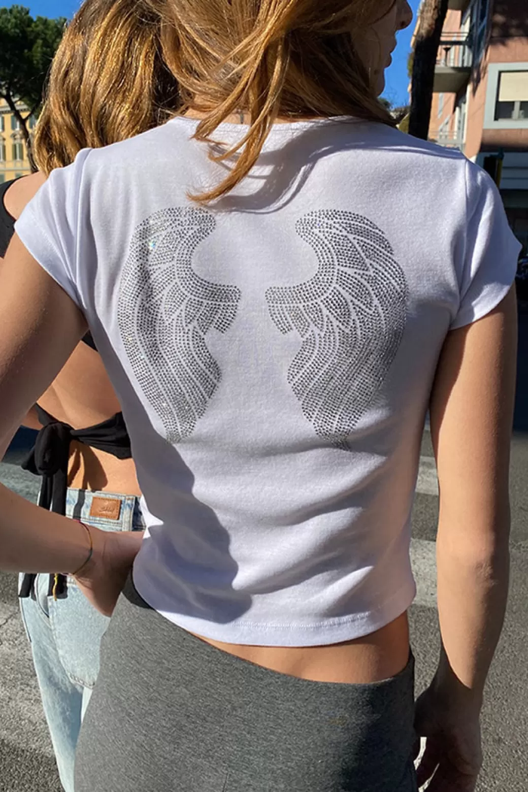 Subdued Camiseta Angel wings con strass< Graphics