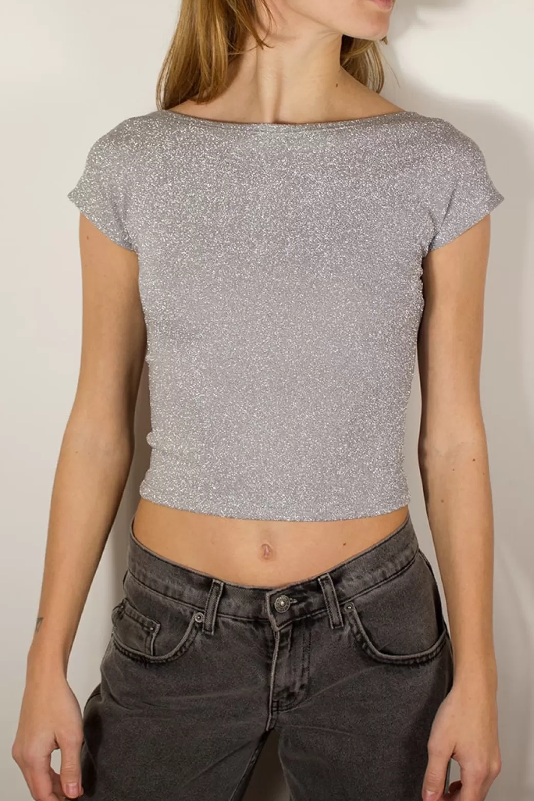 Subdued Camiseta lazo detrás lúrex< Camisetas