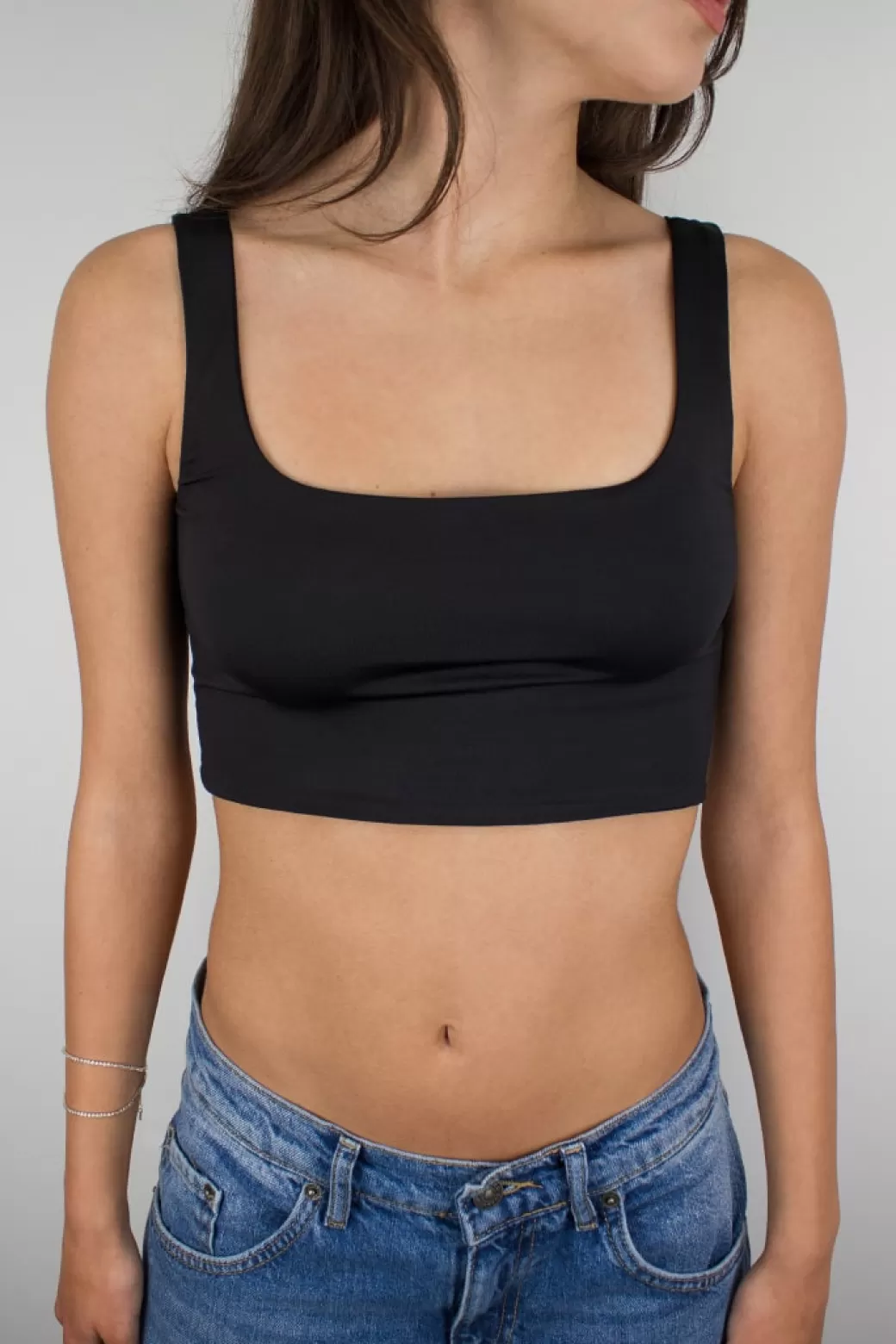 Subdued Crop top escote cuadrado< Top