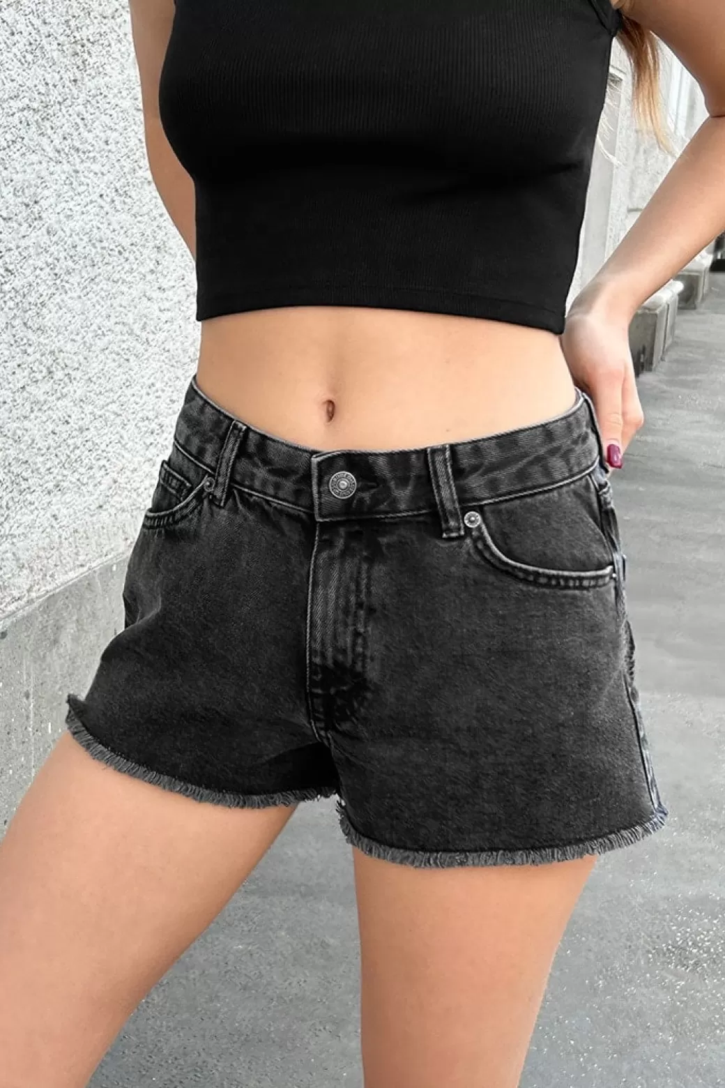 Subdued Shorts tiro medio< Shorts | Denim